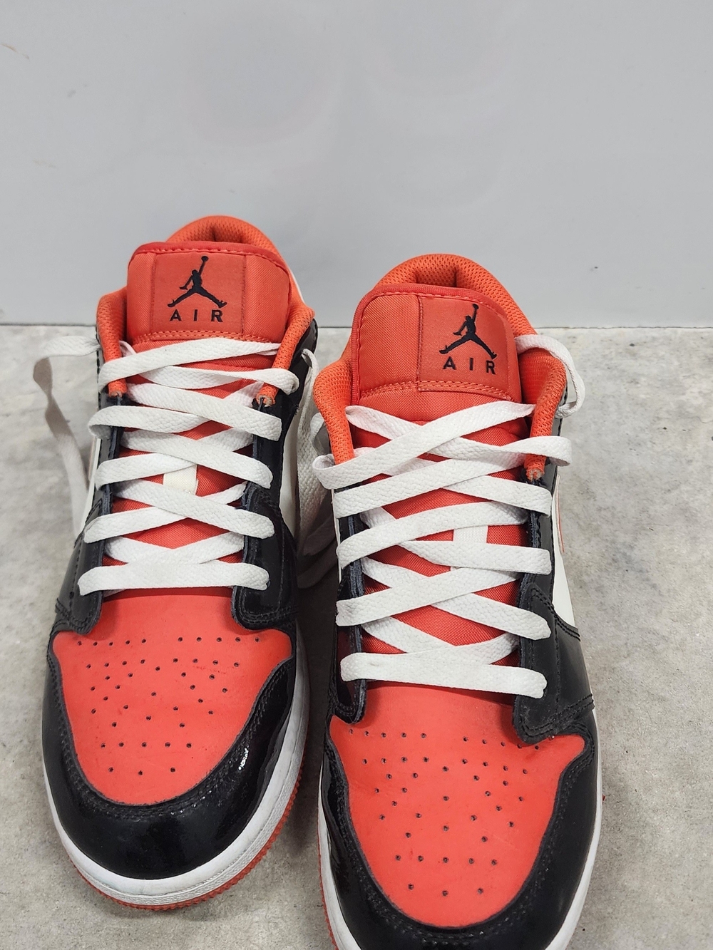 Air Jordan 1 Low DV1335-800 Colorblock Orange/Black/White 7Y